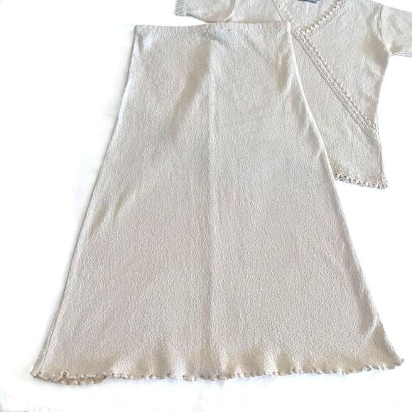 Vintage Cotton Salsa Crochet Knit Skirt Set - Picture 3 of 9